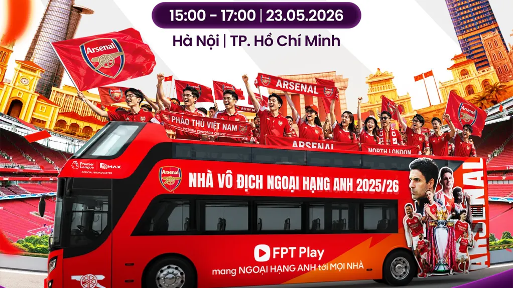 Bus 2 tang mung asernal vo dich